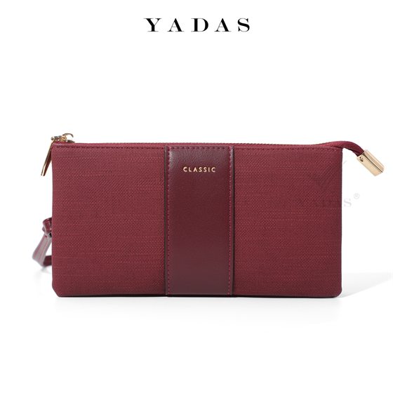 Red wristlet phone pouch