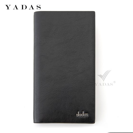 Black men's leather wallet