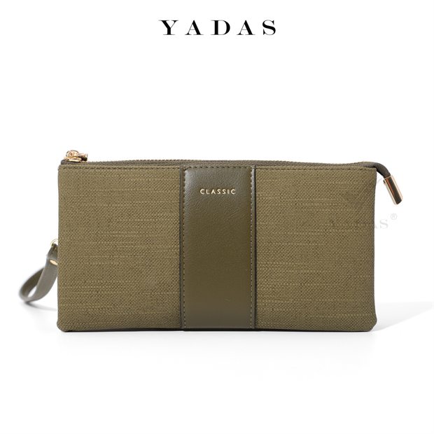 Green zip card holder